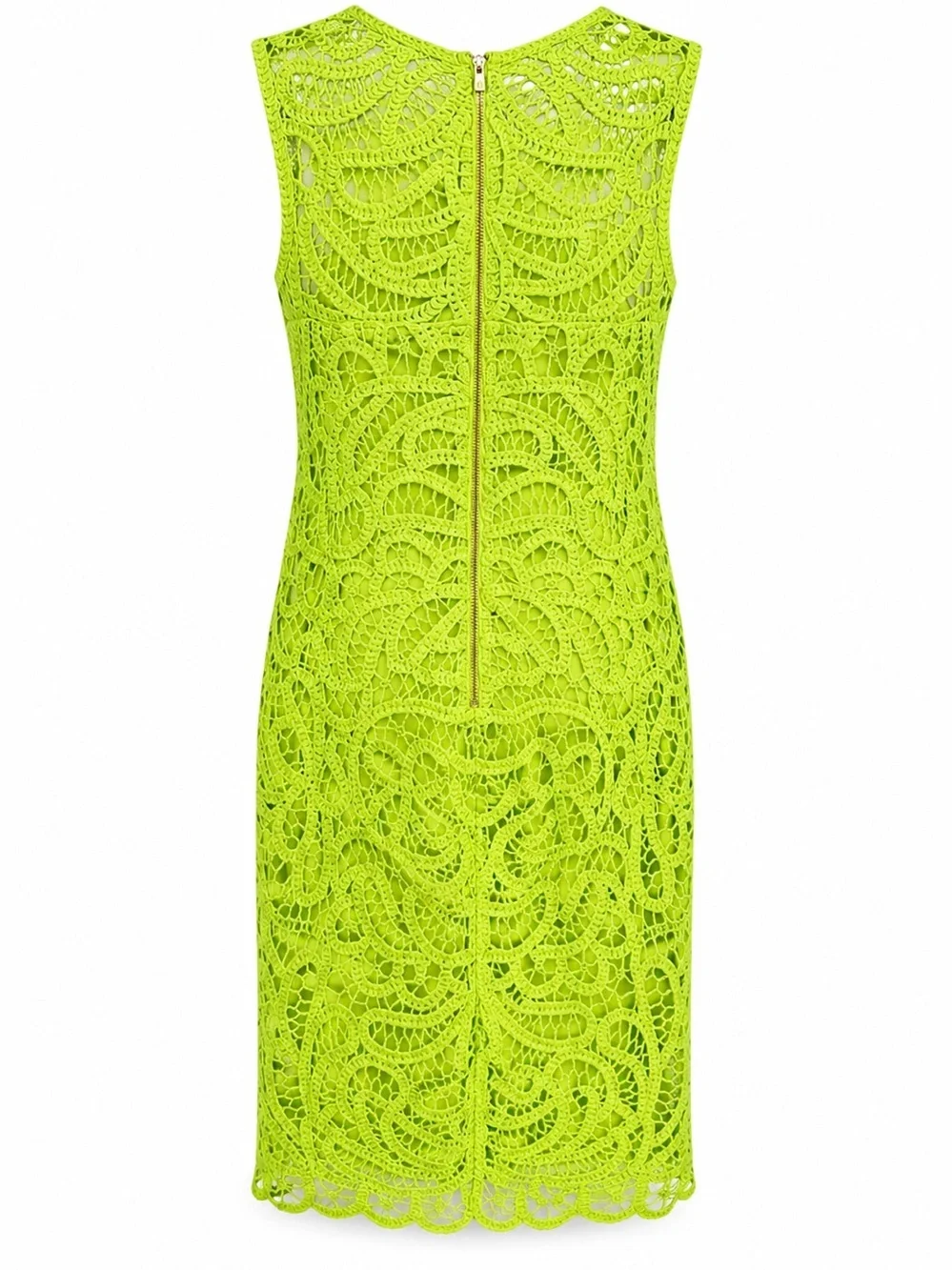 Lilly Pulitzer Neon Lime Shiesta Shift Sleeveless Crochet Dress 2